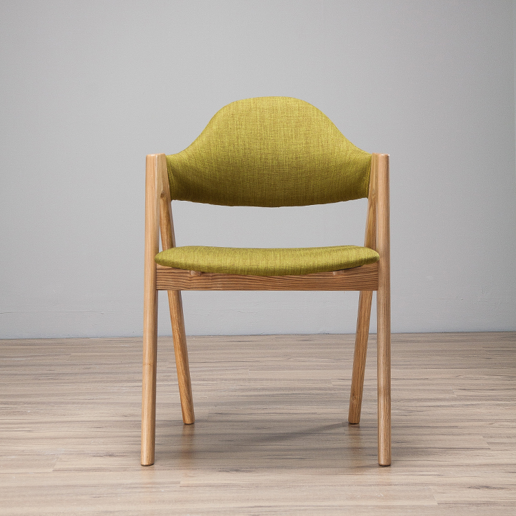 Modern Mid Century Green Wooden Dining Chair For Sale