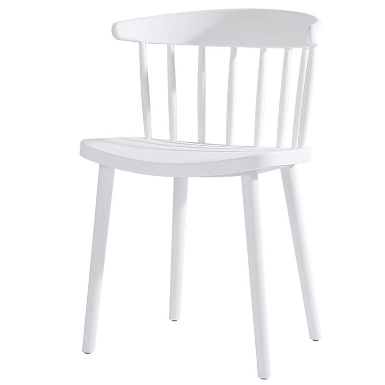 Mid Century White Plastic Chair