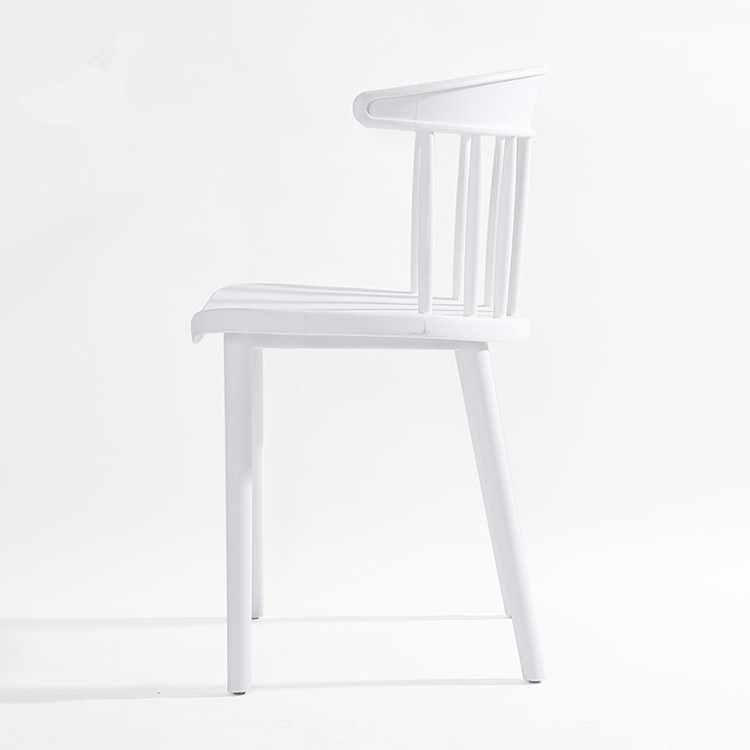 Mid Century White Plastic Chair