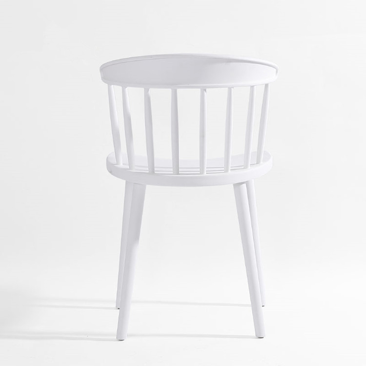 Mid Century White Plastic Chair