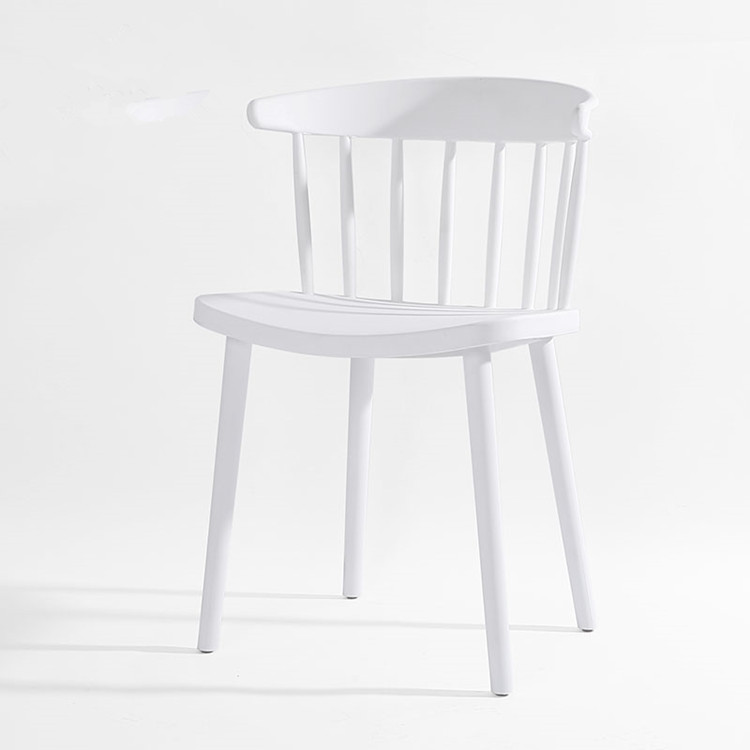 Mid Century White Plastic Chair